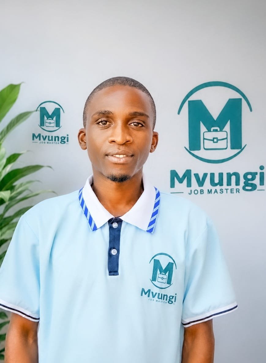 Mvungi learner wearing a Mvungi shirt